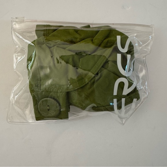 NWT ERES “Roller Pop” Button Detail Halter Bikini Top Full Cup Green - Picture 5 of 16